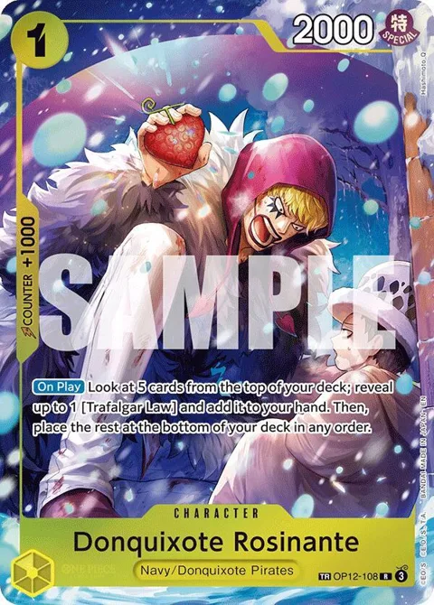 Donquixote Rosinante OP12-108 OP14 One Piece card from The Azure Sea's Seven
