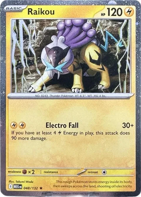 Raikou - 048/132 Cosmos Holo #048/132 Holofoil Pokémon card from Miscellaneous Cards & Products