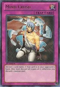 Mind Crush LCYW-EN295 Unlimited Yu-Gi-Oh card from Legendary Collection 3: Yugi's World