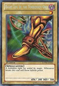 Right Leg of the Forbidden One LCYW-EN302 Unlimited Yu-Gi-Oh card from Legendary Collection 3: Yugi's World