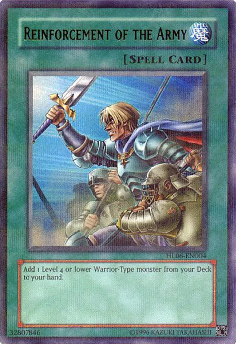 Reinforcement of the Army HL06-EN004 Yu-Gi-Oh card from Hobby League 6