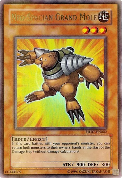 Neo-Spacian Grand Mole HL07-EN002 Yu-Gi-Oh card from Hobby League 7