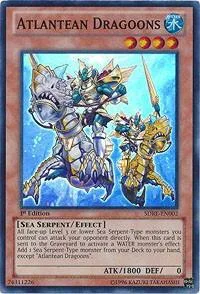 Atlantean Dragoons SDRE-EN002 Yu-Gi-Oh card from Structure Deck: Realm of the Sea Emperor
