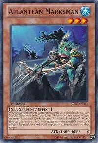Atlantean Marksman SDRE-EN003 Yu-Gi-Oh card from Structure Deck: Realm of the Sea Emperor