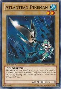 Atlantean Pikeman SDRE-EN005 Yu-Gi-Oh card from Structure Deck: Realm of the Sea Emperor