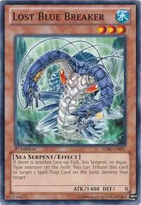 Lost Blue Breaker SDRE-EN007 Yu-Gi-Oh card from Structure Deck: Realm of the Sea Emperor