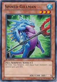Spined Gillman SDRE-EN009 Yu-Gi-Oh card from Structure Deck: Realm of the Sea Emperor
