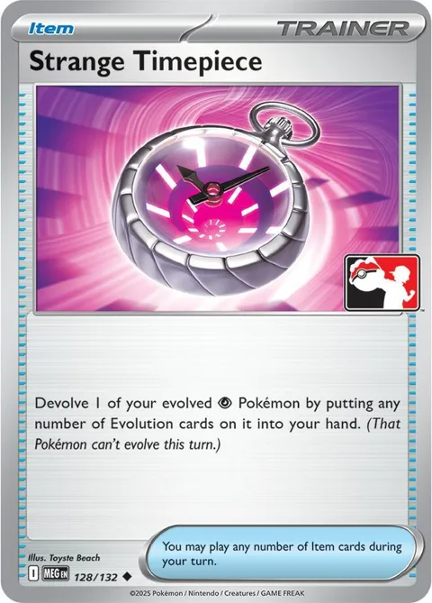 Strange Timepiece #128/132 Pokémon card from Prize Pack Series Cards