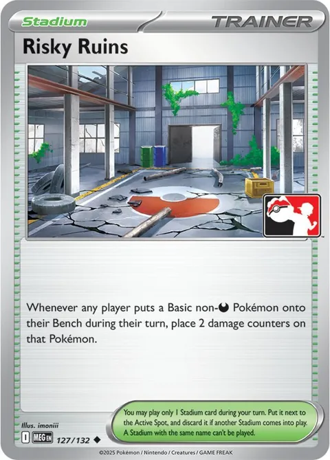 Risky Ruins #127/132 Pokémon card from Prize Pack Series Cards