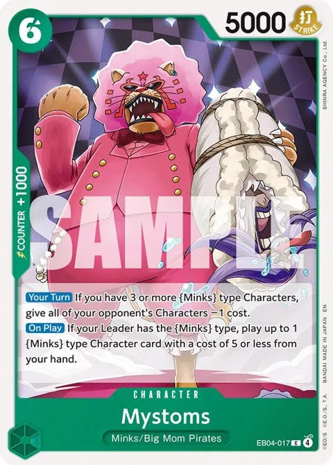 Mystoms EB04-017 One Piece card from The Azure Sea's Seven
