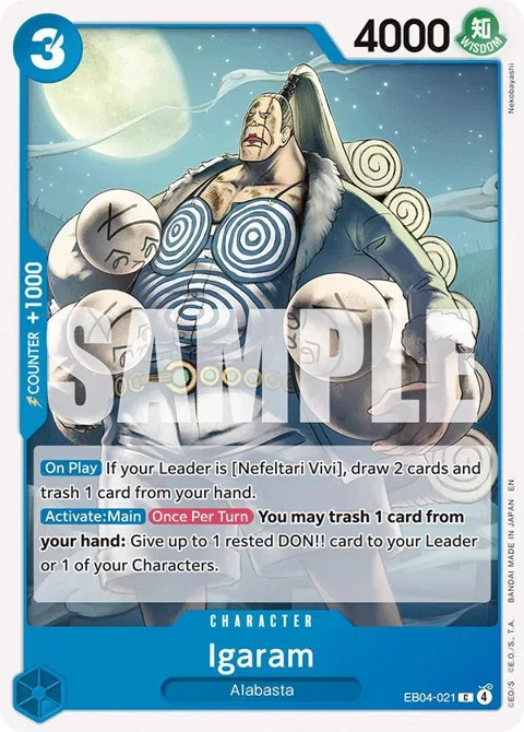 Igaram EB04-021 One Piece card from The Azure Sea's Seven