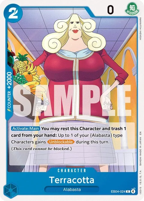 Terracotta EB04-024 One Piece card from The Azure Sea's Seven