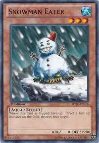 Snowman Eater SDRE-EN016 Yu-Gi-Oh card from Structure Deck: Realm of the Sea Emperor