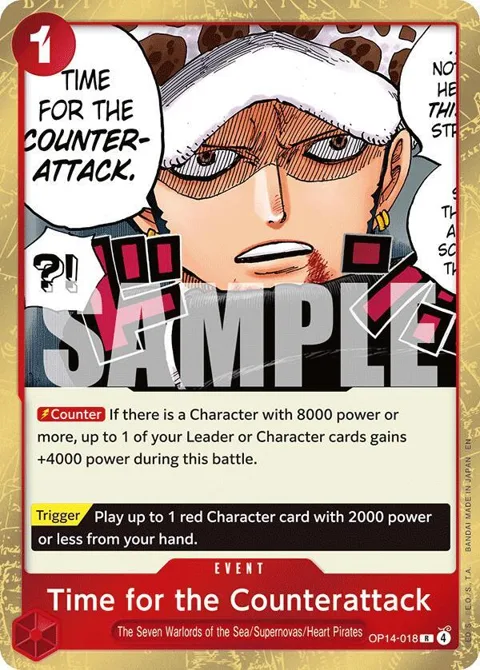 Time for the Counterattack OP14-018 One Piece card from The Azure Sea's Seven