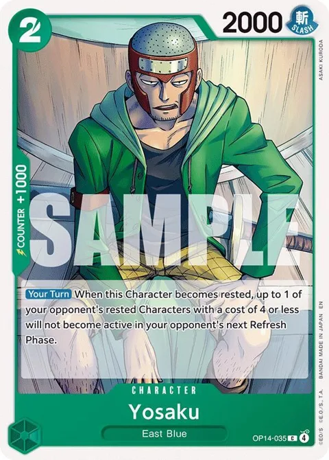 Yosaku OP14-035 One Piece card from The Azure Sea's Seven
