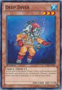 Deep Diver SDRE-EN019 Yu-Gi-Oh card from Structure Deck: Realm of the Sea Emperor