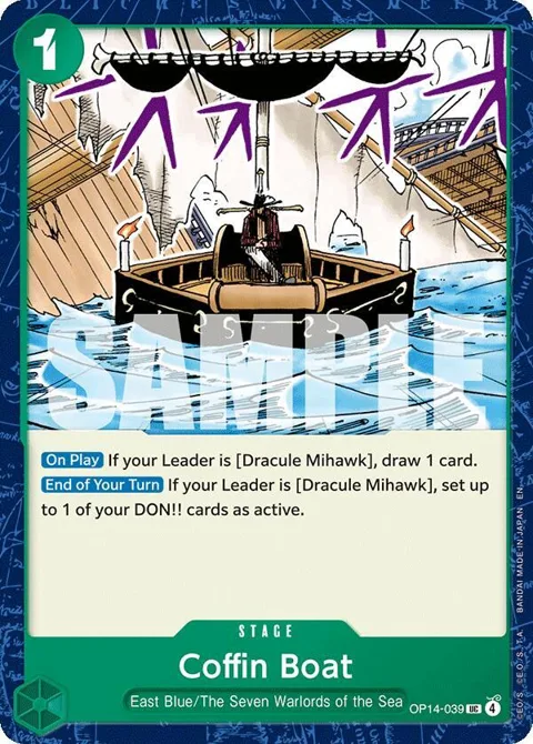 Coffin Boat OP14-039 One Piece card from The Azure Sea's Seven