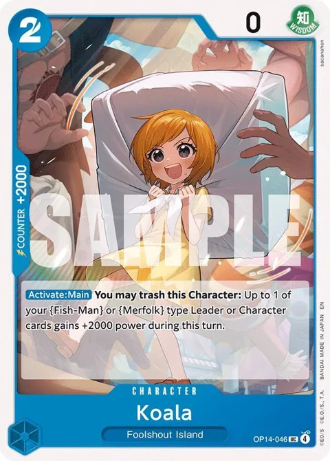 Koala OP14-046 One Piece card from The Azure Sea's Seven