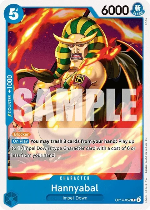 Hannyabal OP14-052 One Piece card from The Azure Sea's Seven