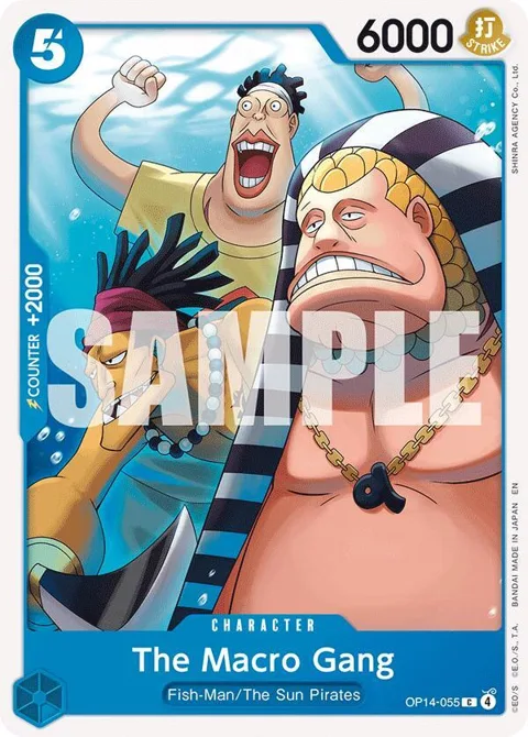 The Macro Gang OP14-055 One Piece card from The Azure Sea's Seven