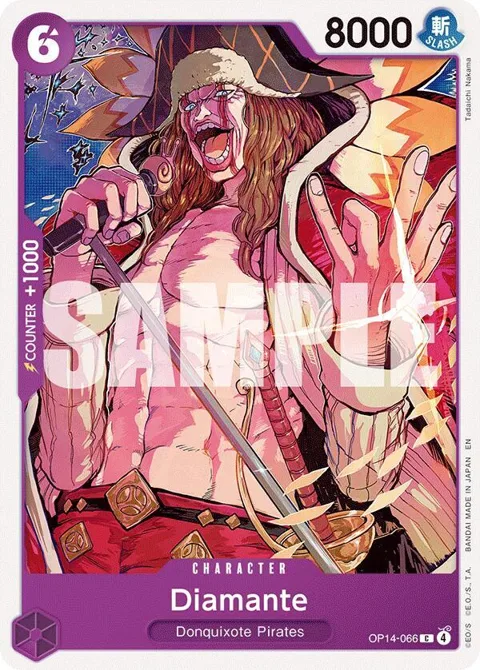 Diamante OP14-066 One Piece card from The Azure Sea's Seven