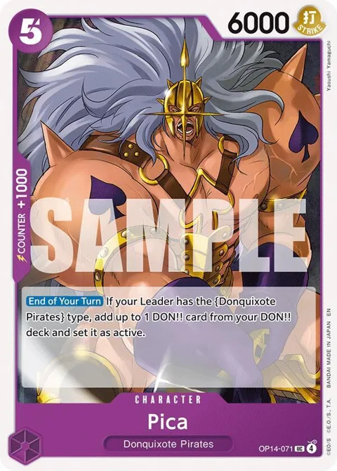 Pica OP14-071 One Piece card from The Azure Sea's Seven