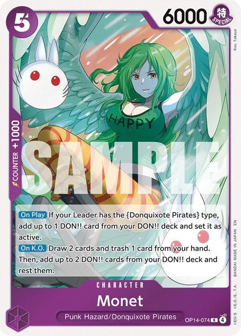Monet OP14-074 One Piece card from The Azure Sea's Seven