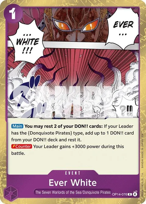 Ever White OP14-076 One Piece card from The Azure Sea's Seven