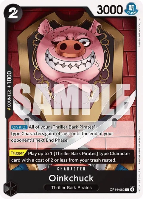 Oinkchuck OP14-082 One Piece card from The Azure Sea's Seven
