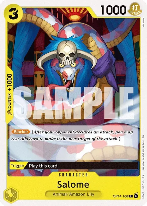 Salome OP14-106 One Piece card from The Azure Sea's Seven