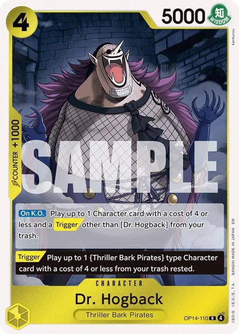 Dr. Hogback OP14-110 One Piece card from The Azure Sea's Seven