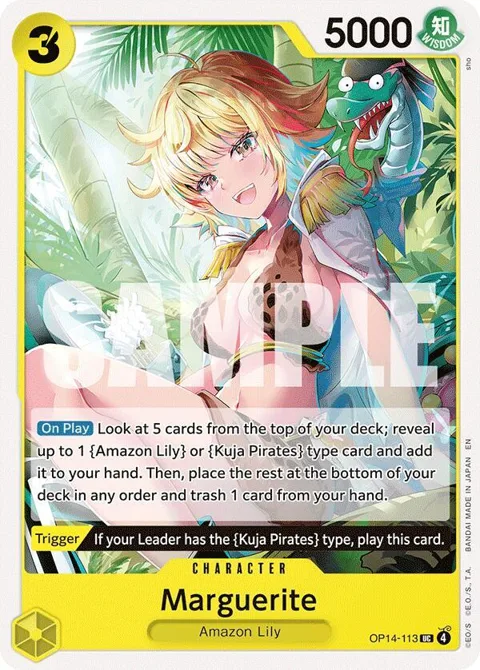 Marguerite OP14-113 One Piece card from The Azure Sea's Seven