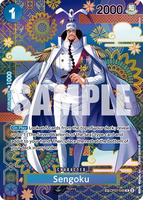 Sengoku SP OP07-046 One Piece card from The Azure Sea's Seven