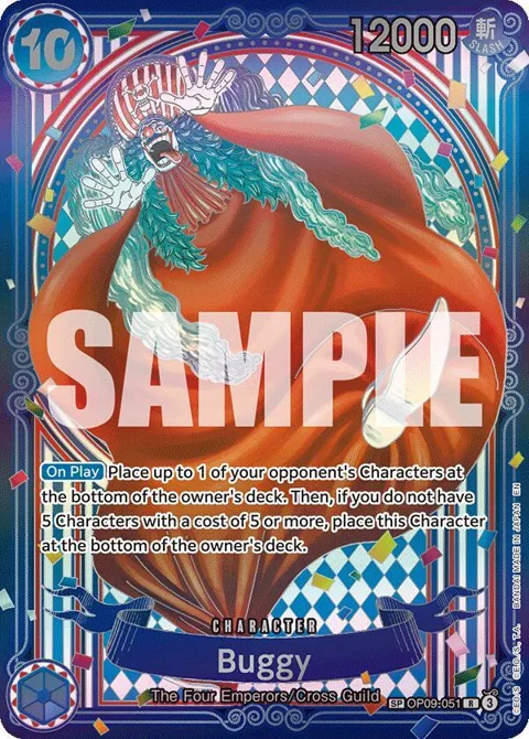 Buggy SP OP09-051 One Piece card from The Azure Sea's Seven
