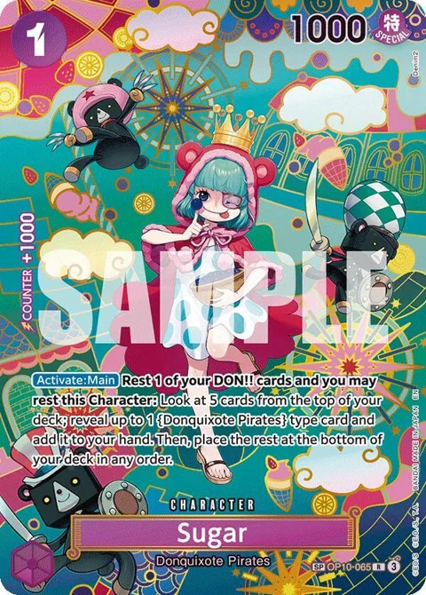 Sugar SP OP10-065 One Piece card from The Azure Sea's Seven