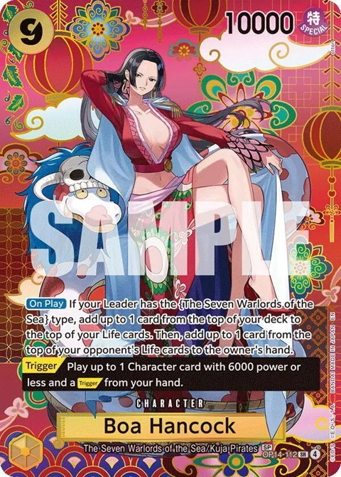 Boa Hancock SP OP14-112 One Piece card from The Azure Sea's Seven