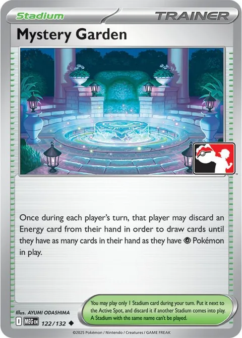 Mystery Garden #122/132 Pokémon card from Prize Pack Series Cards