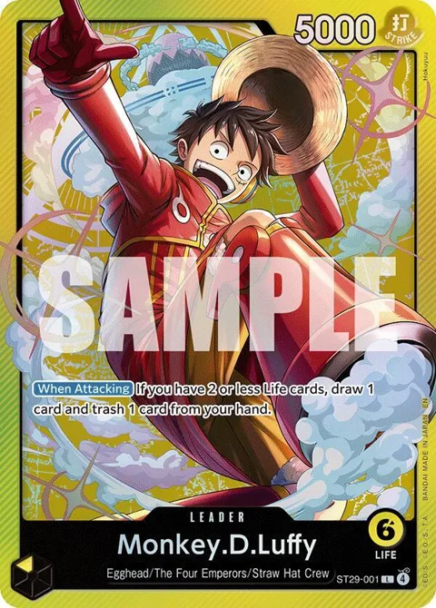 Monkey.D.Luffy ST29-001 One Piece card from Starter Deck 29: Egghead