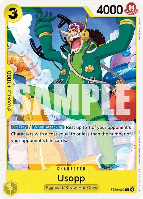 Usopp ST29-002 One Piece card from Starter Deck 29: Egghead