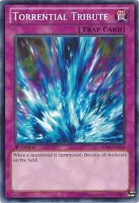 Torrential Tribute SDRE-EN036 Yu-Gi-Oh card from Structure Deck: Realm of the Sea Emperor