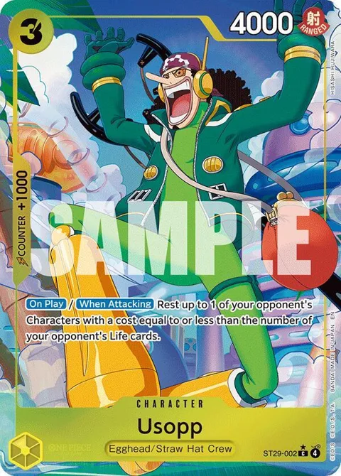Usopp Full Art ST29-002 One Piece card from Starter Deck 29: Egghead