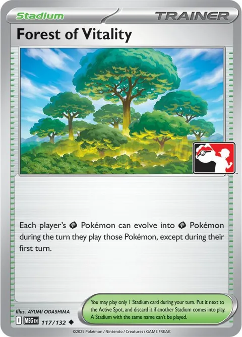 Forest of Vitality #117/132 Pokémon card from Prize Pack Series Cards