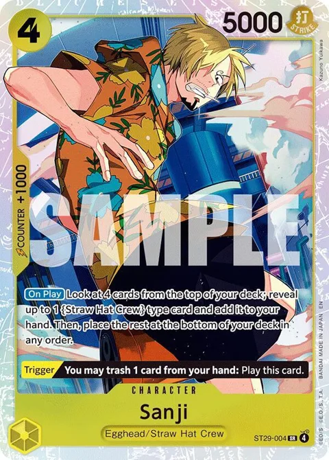 Sanji ST29-004 One Piece card from Starter Deck 29: Egghead