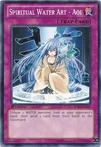 Spiritual Water Art - Aoi SDRE-EN037 Yu-Gi-Oh card from Structure Deck: Realm of the Sea Emperor