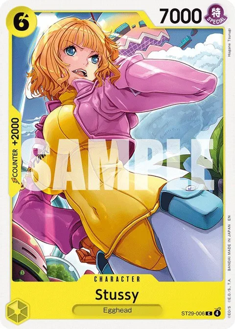 Stussy ST29-006 One Piece card from Starter Deck 29: Egghead