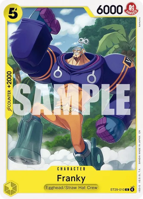 Franky ST29-010 One Piece card from Starter Deck 29: Egghead