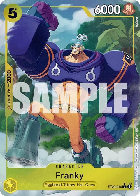 Franky Full Art ST29-010 One Piece card from Starter Deck 29: Egghead