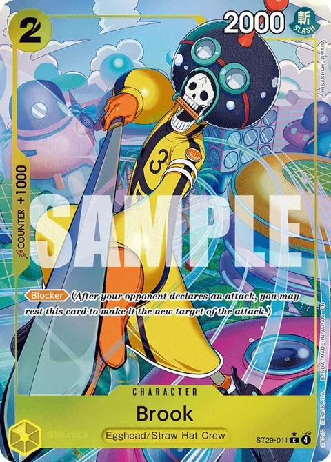 Brook Full Art ST29-011 One Piece card from Starter Deck 29: Egghead