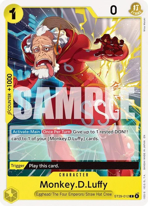 Monkey.D.Luffy ST29-012 One Piece card from Starter Deck 29: Egghead