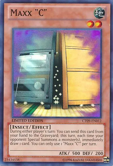 Maxx "C" CT09-EN012 Yu-Gi-Oh card from 2012 Collectors Tin